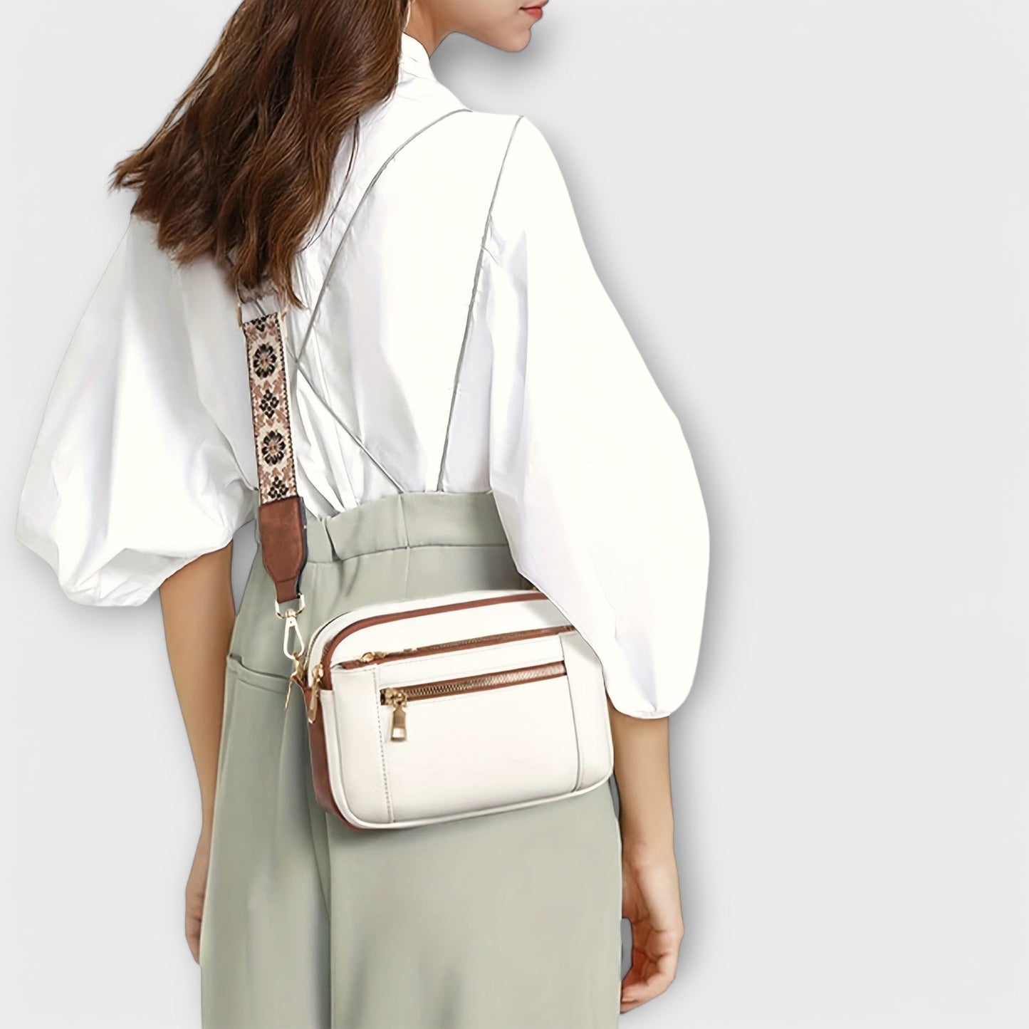 VEGAN -LEATHER CROSSBODY BAG