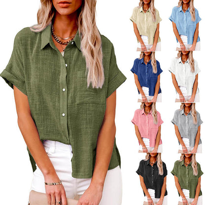 Adelene – ivory grace button blouse