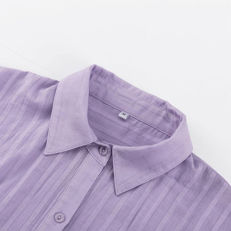 VIOLA - EFFORTLESSLY CHIC BUTTON-UP & SHORTS COMBO
