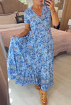 Alisa – blooming allure v-neck dress