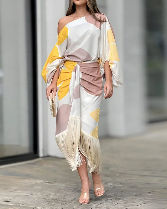 CHERRIE - MODERN PRINTED DRESS