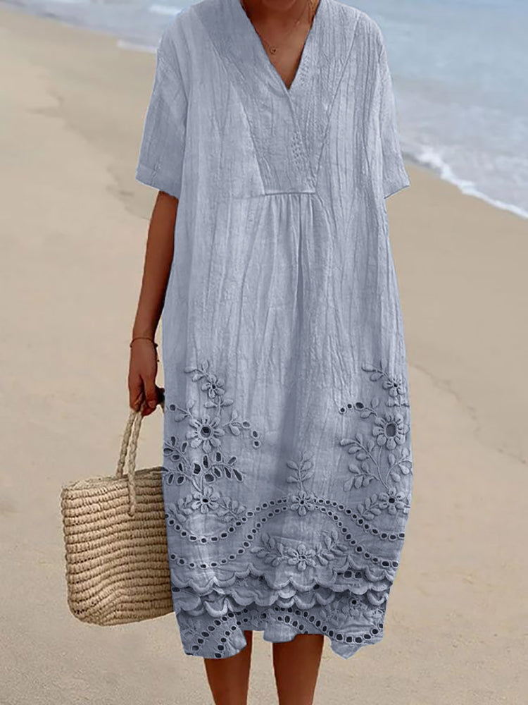 Evessa – sunlit bloom printed dress