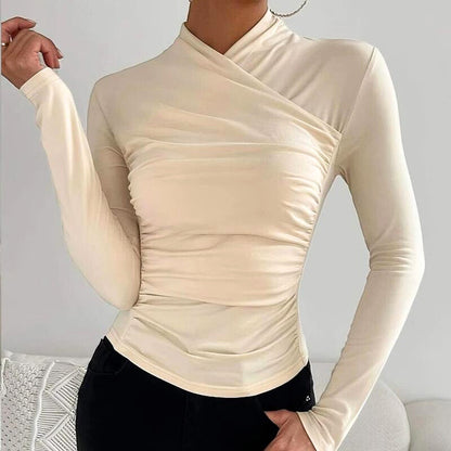 Jane – timeless wrap neckline top