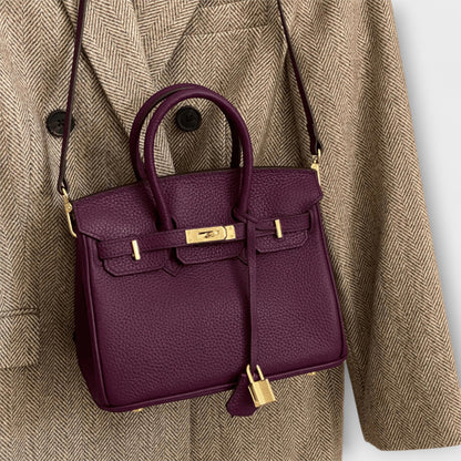 LUXURIOUS-LEATHER HANDBAG