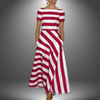 Nicole | Handcrafted Striped Maxi Dress