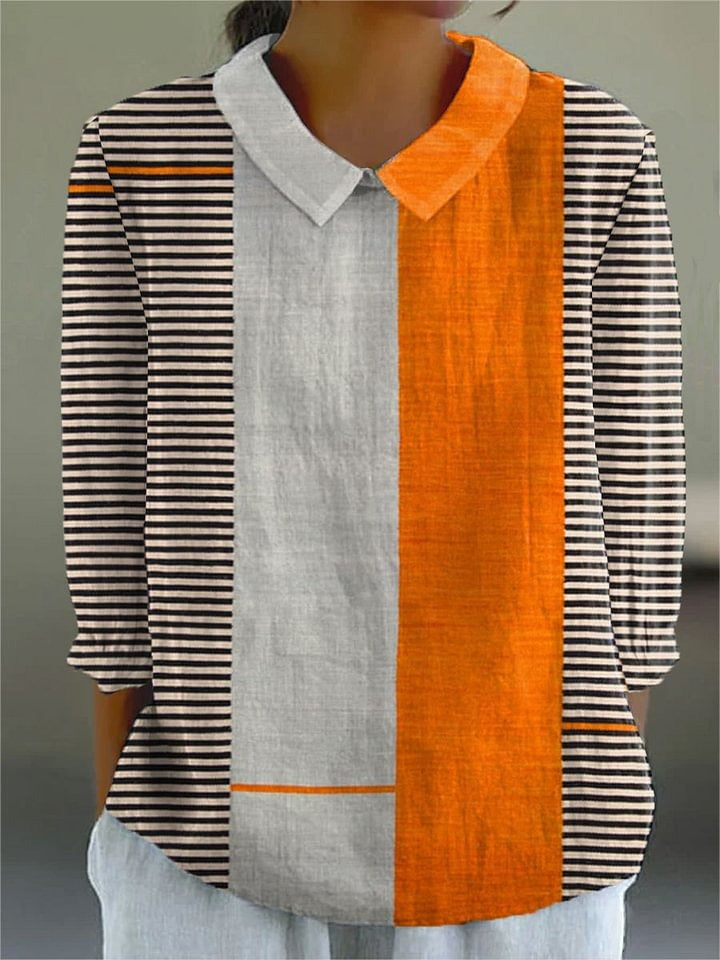 Vintage Boho Geometry – sunlit echoes cotton dress