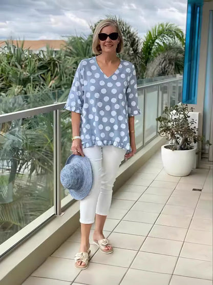 Chloe – soft allure v-neck blouse