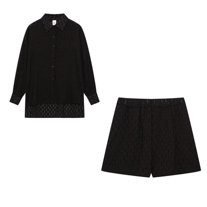 ELIZABETH - EFFORTLESSLY CHIC BREEZY SHIRT AND SHORTS ENSEMBLE