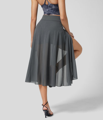 LIVAN - HIGH-WAISTED 2-IN-1 SKIRT