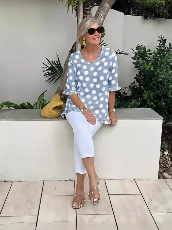 Chloe – soft allure v-neck blouse