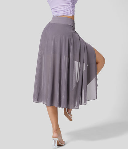 LIVAN - HIGH-WAISTED 2-IN-1 SKIRT