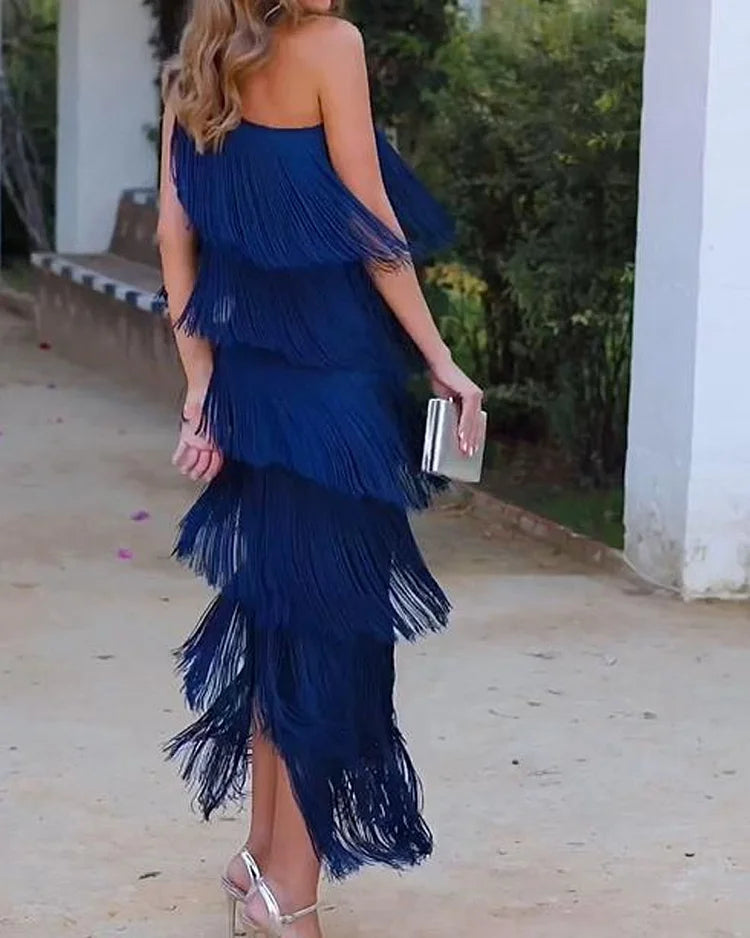 PRISCILLA - ELEGANT OFF-SHOULDER DRESS
