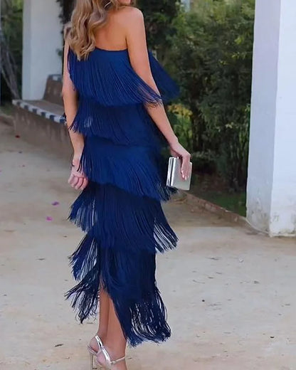 PRISCILLA - ELEGANT OFF-SHOULDER DRESS