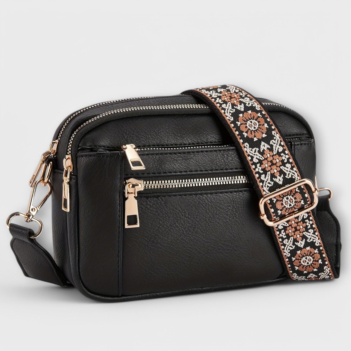 VEGAN -LEATHER CROSSBODY BAG