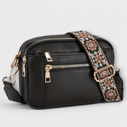 VEGAN -LEATHER CROSSBODY BAG