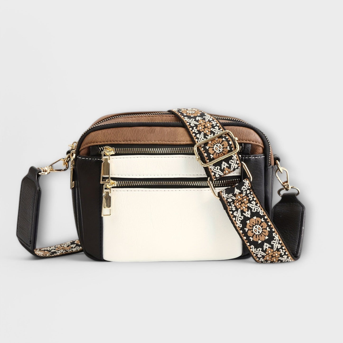 VEGAN -LEATHER CROSSBODY BAG