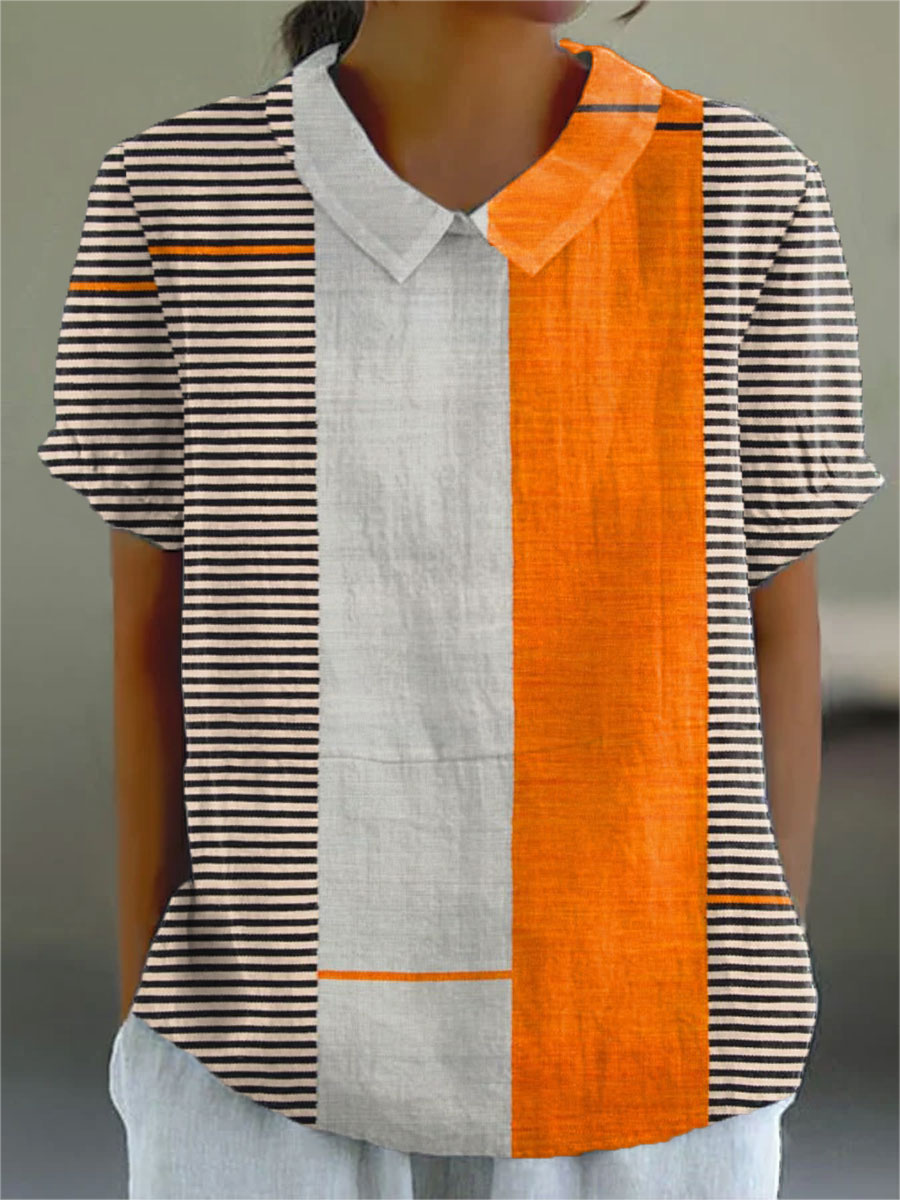 Vintage Boho Geometry – sunlit echoes cotton dress