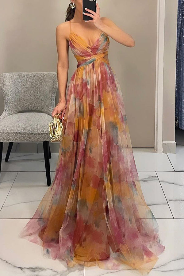 FROSTINE - LONG FLORAL DRESS