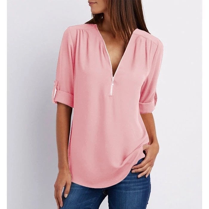 Lizzy – midnight gloss zip top