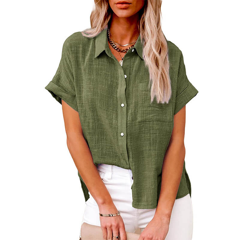 Adelene – ivory grace button blouse