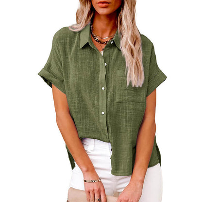 Adelene – ivory grace button blouse