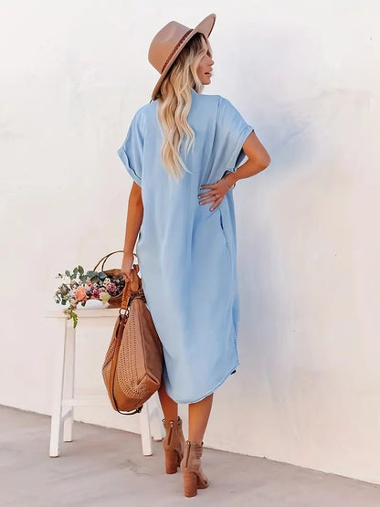 BÉATRICE - SHIRT DRESS WITH POCKETS