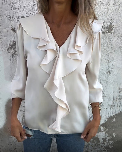 Genessa – petal breeze ruffle top