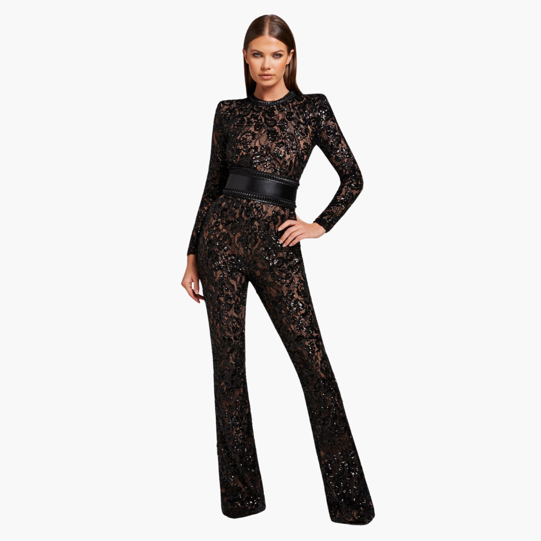 Celina – soft drape satin jumpsuit