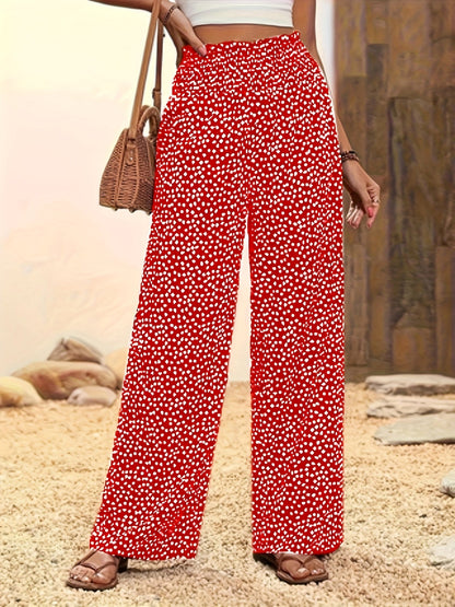 MIRA - ALLOVER PRINT WIDE-LEG PANTS
