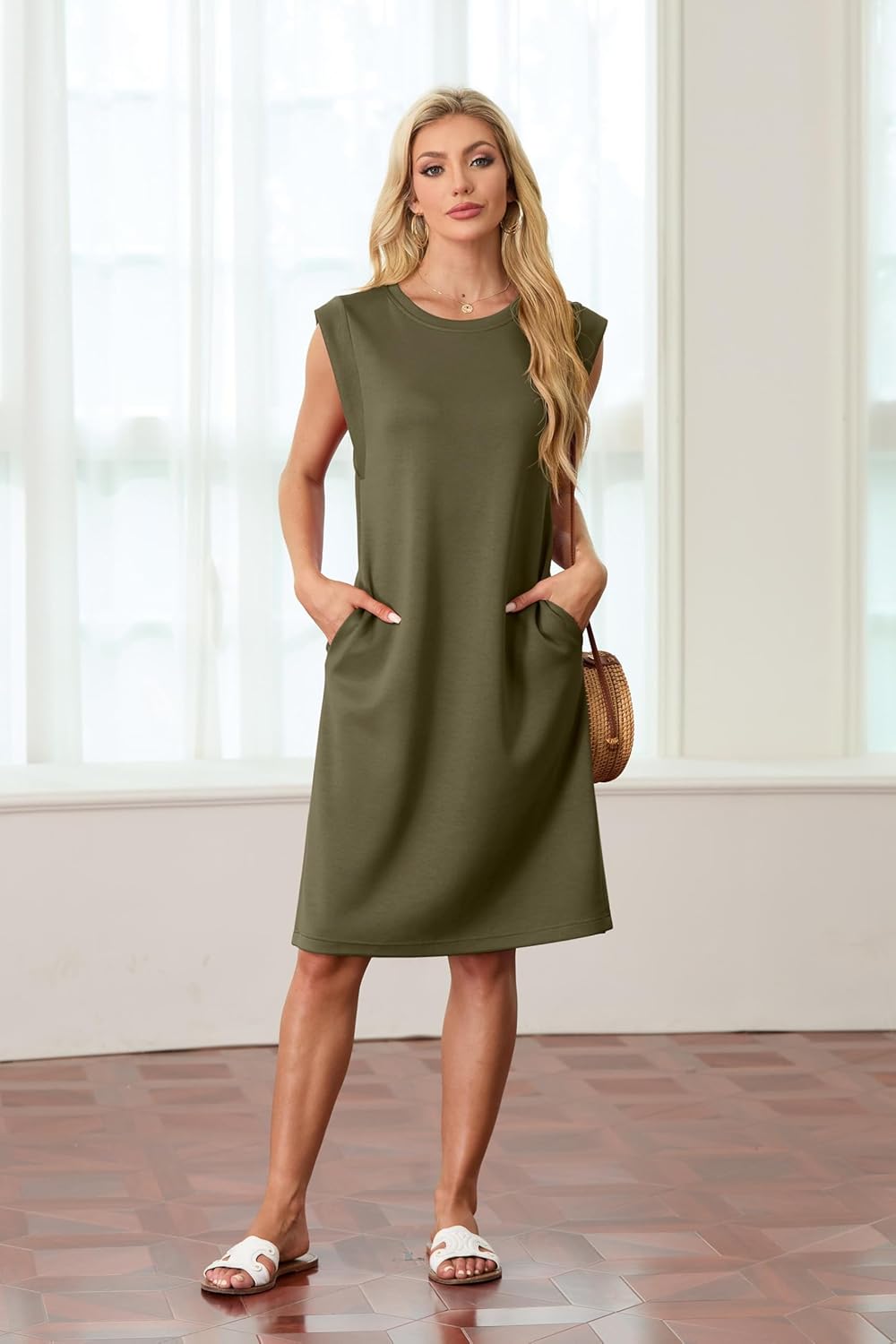 Fiona – effortless charm wrinkle-free midi dress