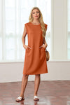 Fiona – effortless charm wrinkle-free midi dress