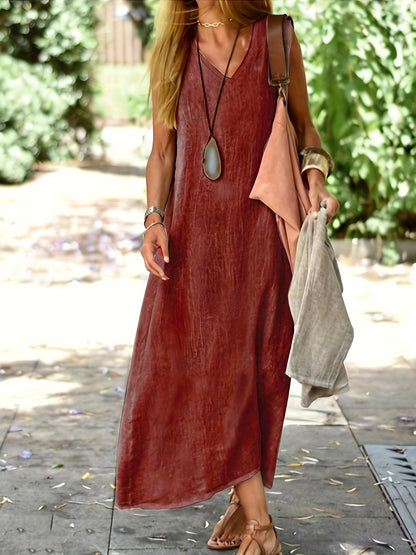AMARA - V-NECK TANK DRESS