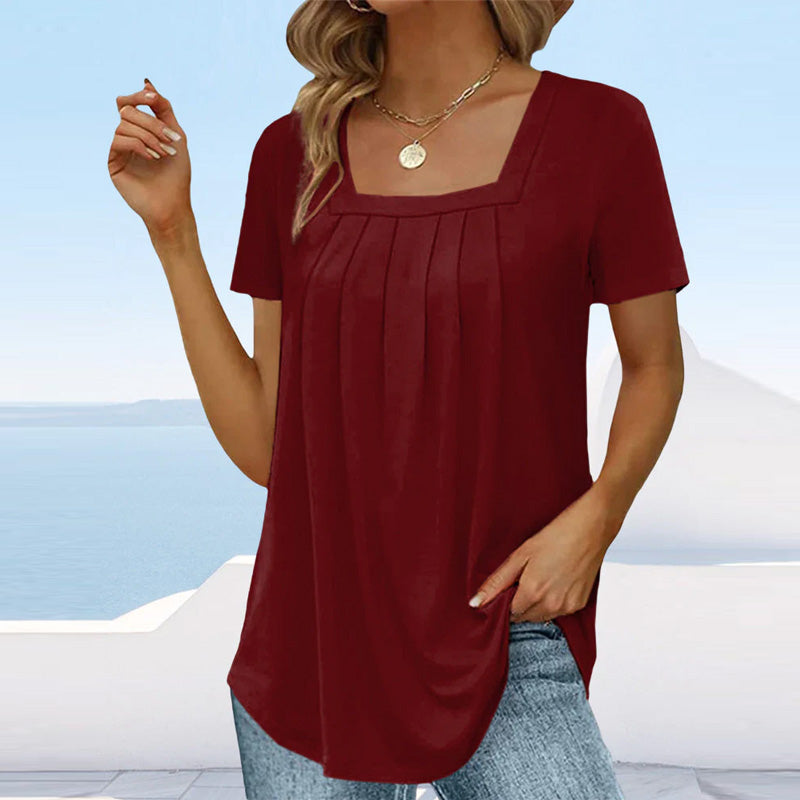 Mindy – soft grace pleated blouse
