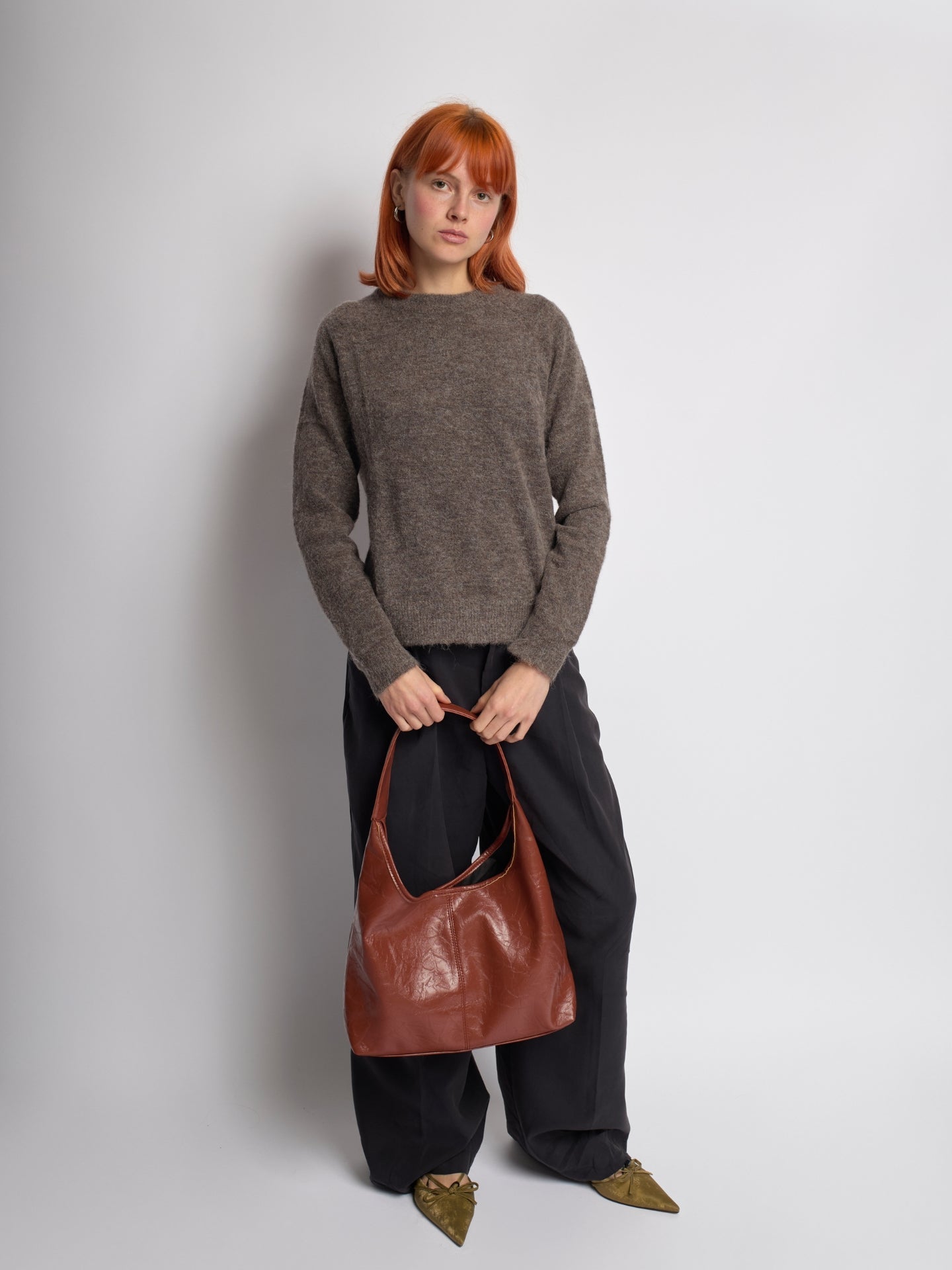 SCARLETT- DISTRESSED LEATHER TOTE