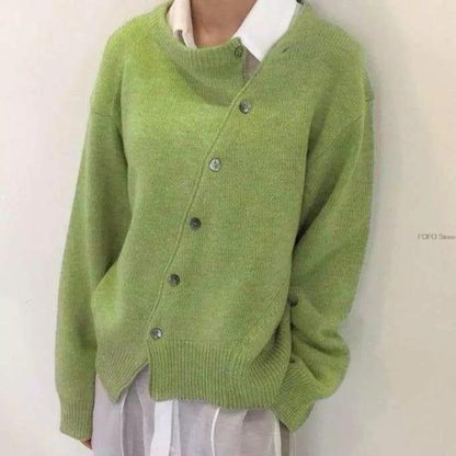 LINDA - CASHMERE VEST WITH ASYMMETRICAL BUTTONS