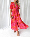 Clara- flowing elegance with timeless puff-sleeve charm