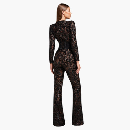 Celina – soft drape satin jumpsuit