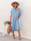 BÉATRICE - SHIRT DRESS WITH POCKETS