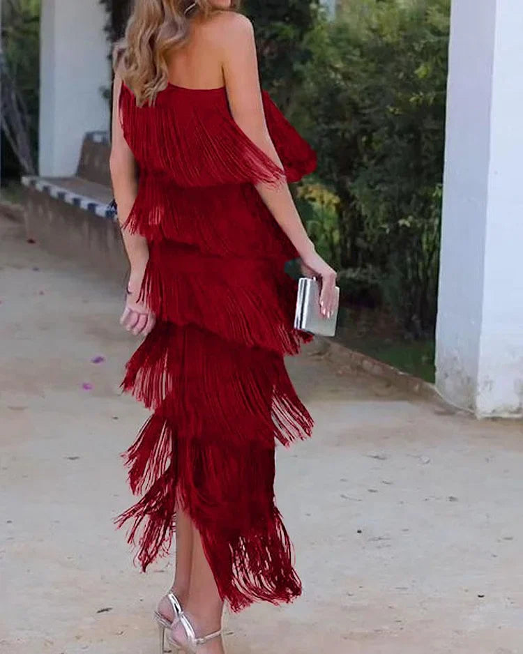 PRISCILLA - ELEGANT OFF-SHOULDER DRESS