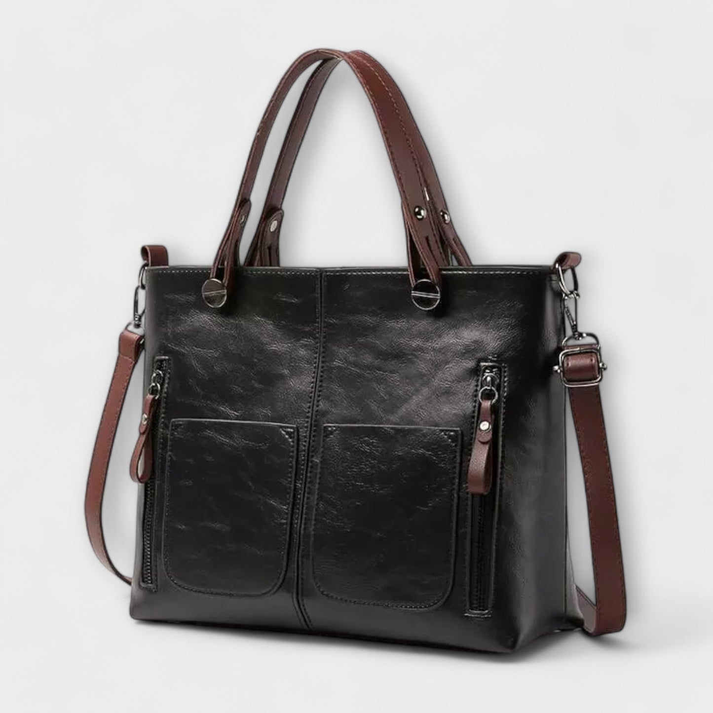 PREMIUM LEATHER HANDBAG - LUXURY & TIMELESS ELEGANCE