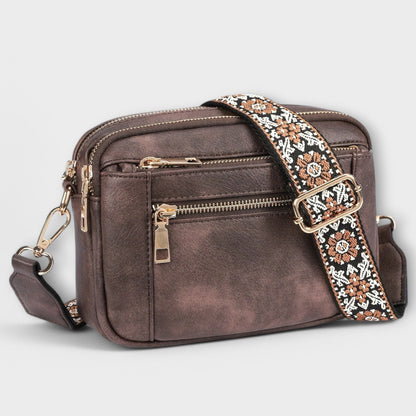 VEGAN -LEATHER CROSSBODY BAG