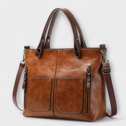 PREMIUM LEATHER HANDBAG - LUXURY & TIMELESS ELEGANCE
