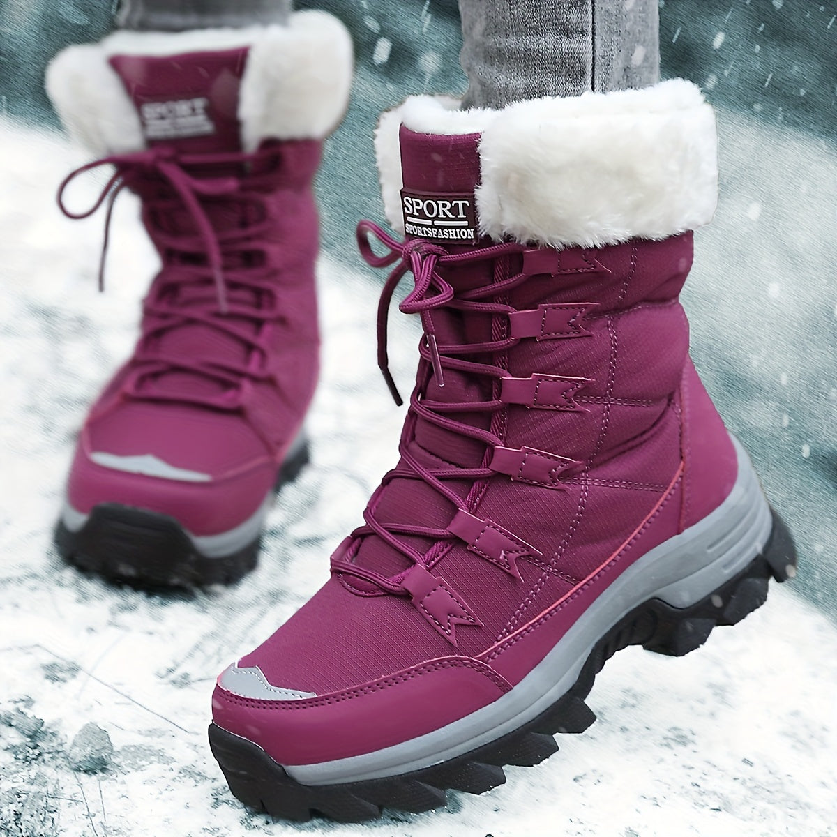 MAYA - WATERPROOF INSULATED SNOW BOOTS