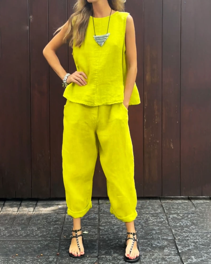 ZENNETH - EFFORTLESSLY STYLISH CASUAL TWO-PIECE ENSEMBLE