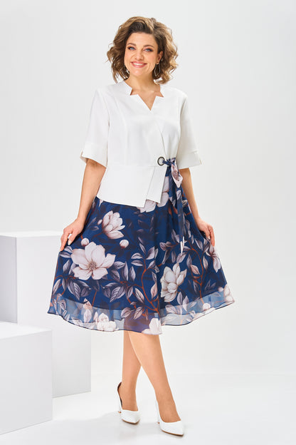Aurelia – cotton & silk dress