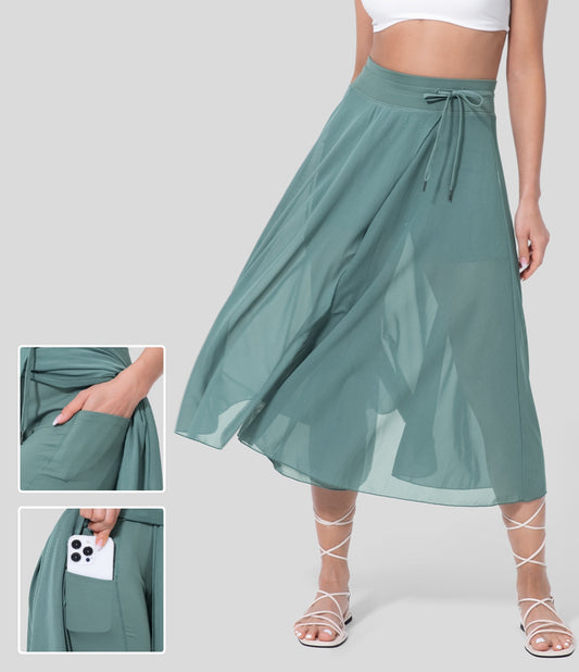 LIVAN - HIGH-WAISTED 2-IN-1 SKIRT