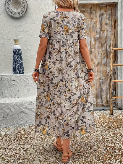 LENA - FLORAL PRINT CASUAL DRESS