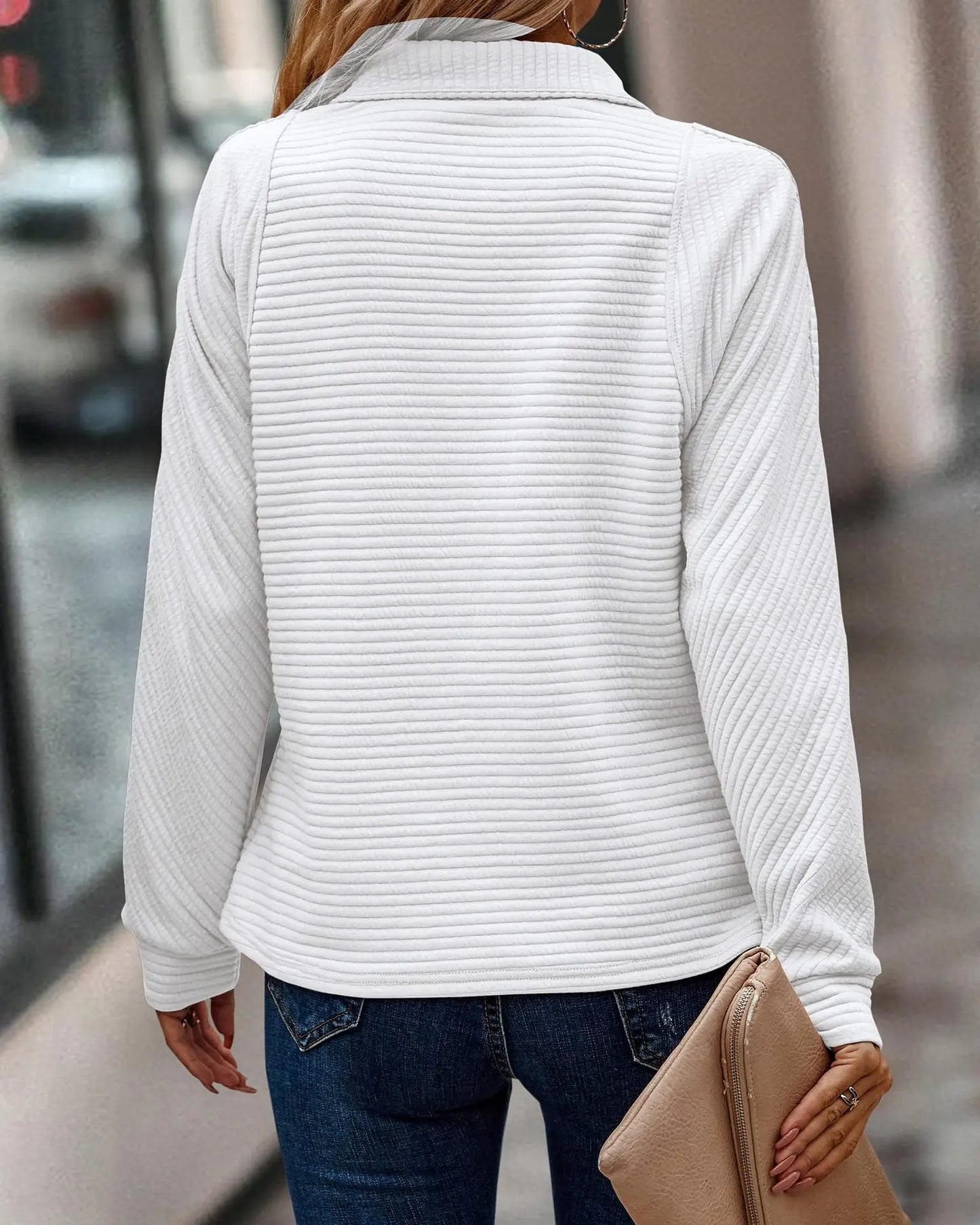 VIOLA - MEZZA ZIP SWEATER