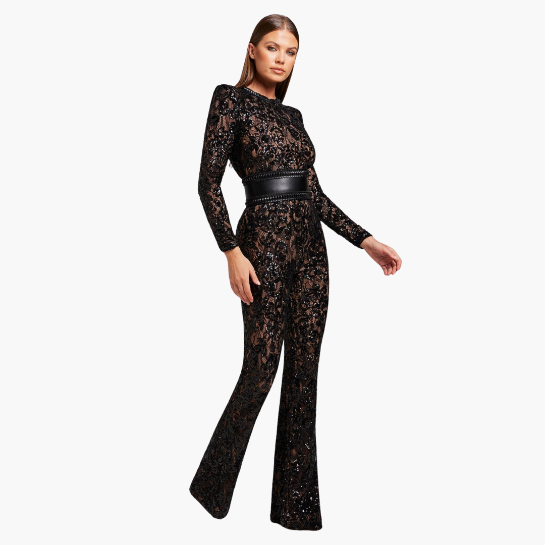Celina – soft drape satin jumpsuit