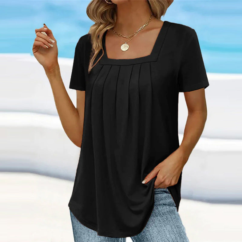 Mindy – soft grace pleated blouse